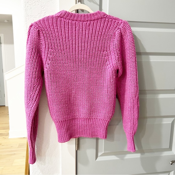 NWT Isabel Marant Pleane Pink Woven Sweater - Picture 5 of 8